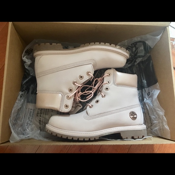 light pink timberland boots